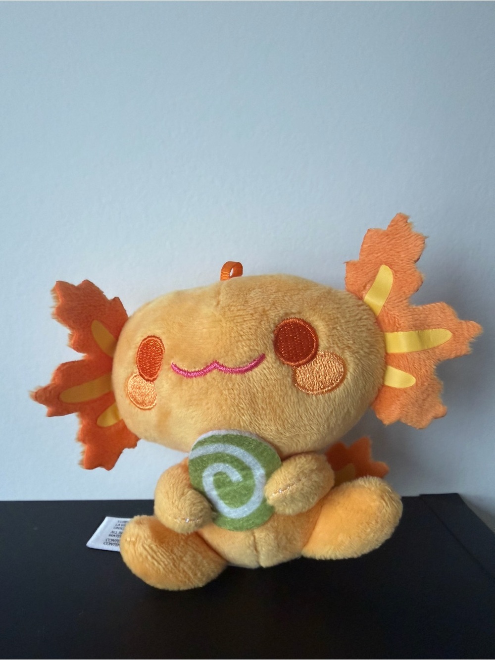 Stunned Mind Yellow Kawaii Axolotl with Green Food Plush Blind Bag - BoxLunch